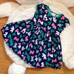 Adorable Girl's Cotton "Hearts" Dress